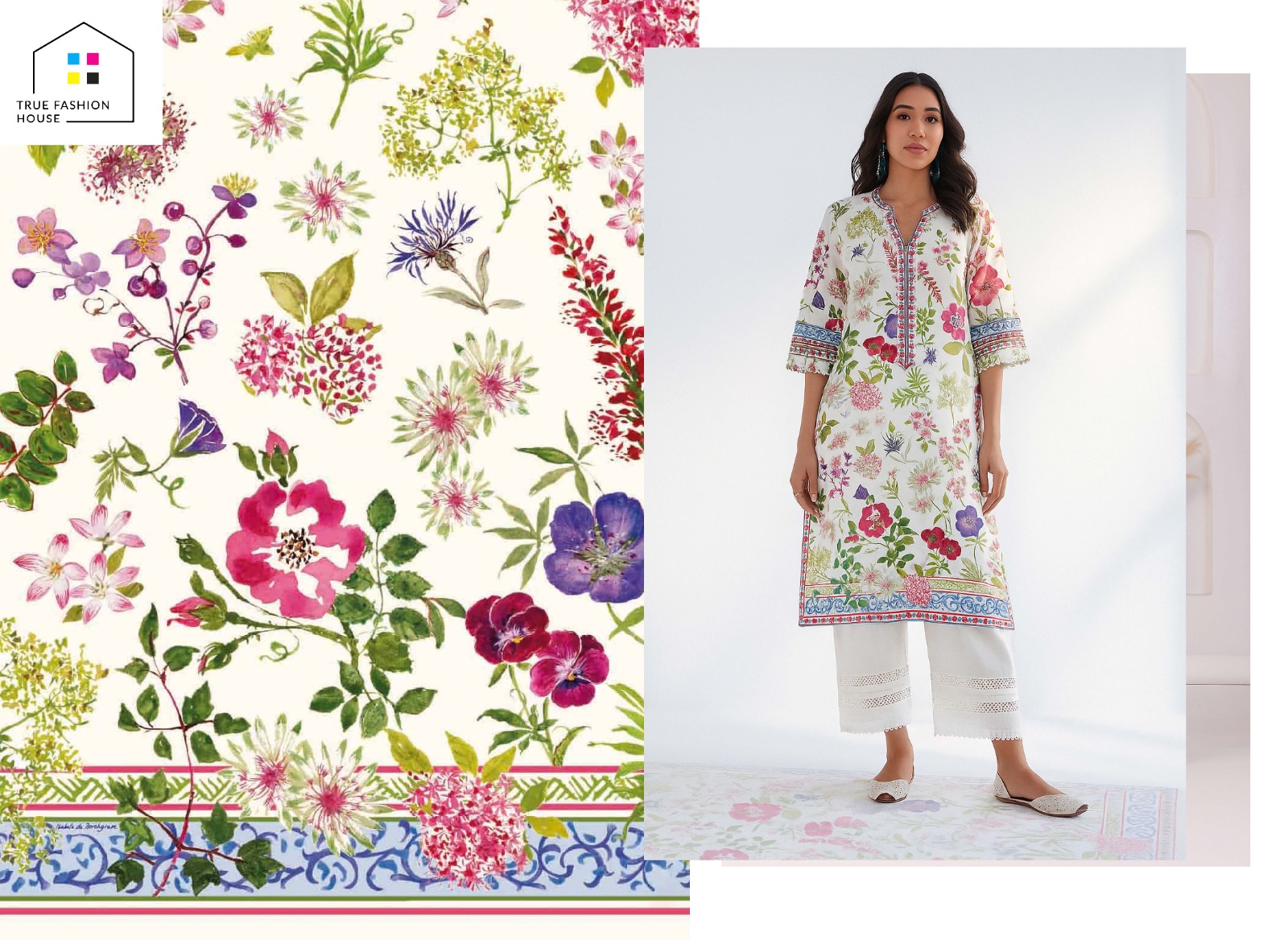 Vibrant printed fabric samples from our digital printing process